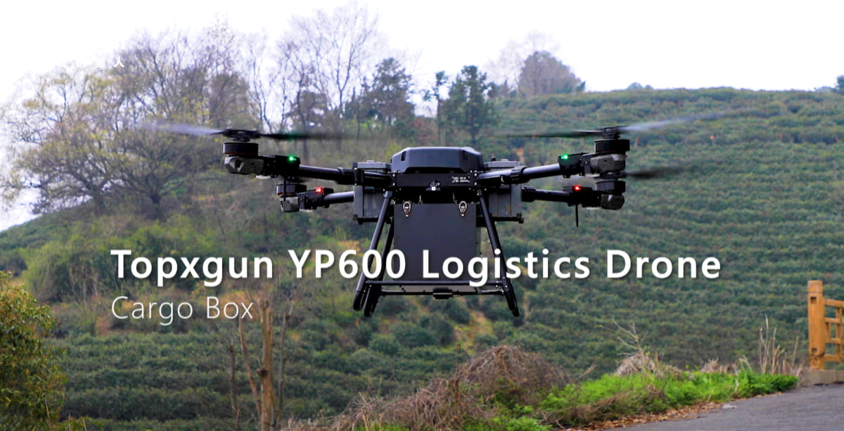 Транспортный дрон Topxgun YP600 — режим грузового контейнера