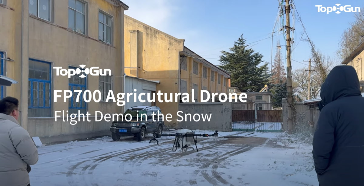 Topxgun FP700 Agricultural Drone | Test Flight in the Snow!