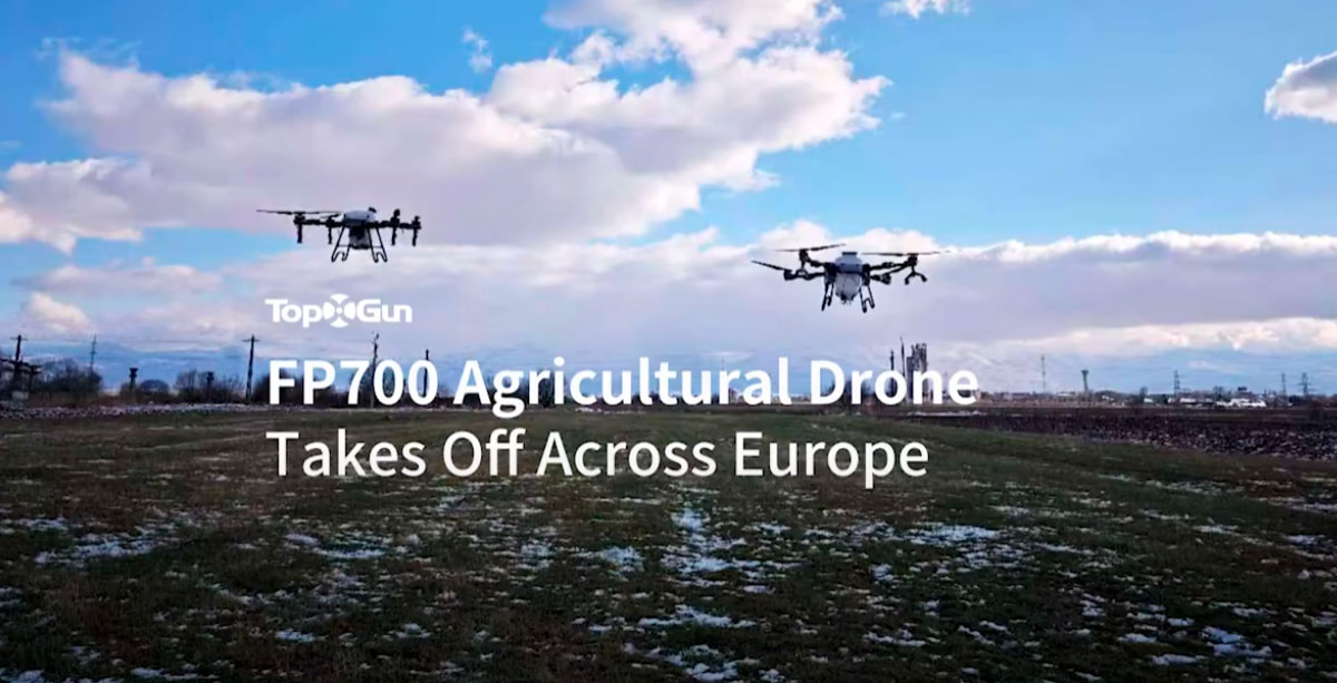 Topxgun FP700 Agricultural Drone | Ag Drone Flight Demo in Europe