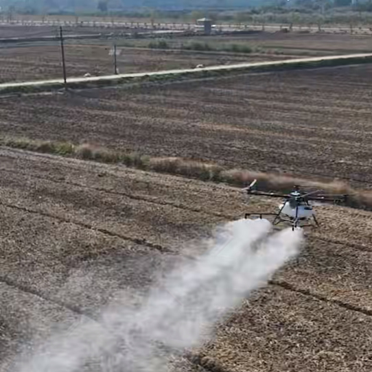 TopXGun A80 Agricultural Drone TopXGun A80 Agricultural Drone Spraying in Wheat Field