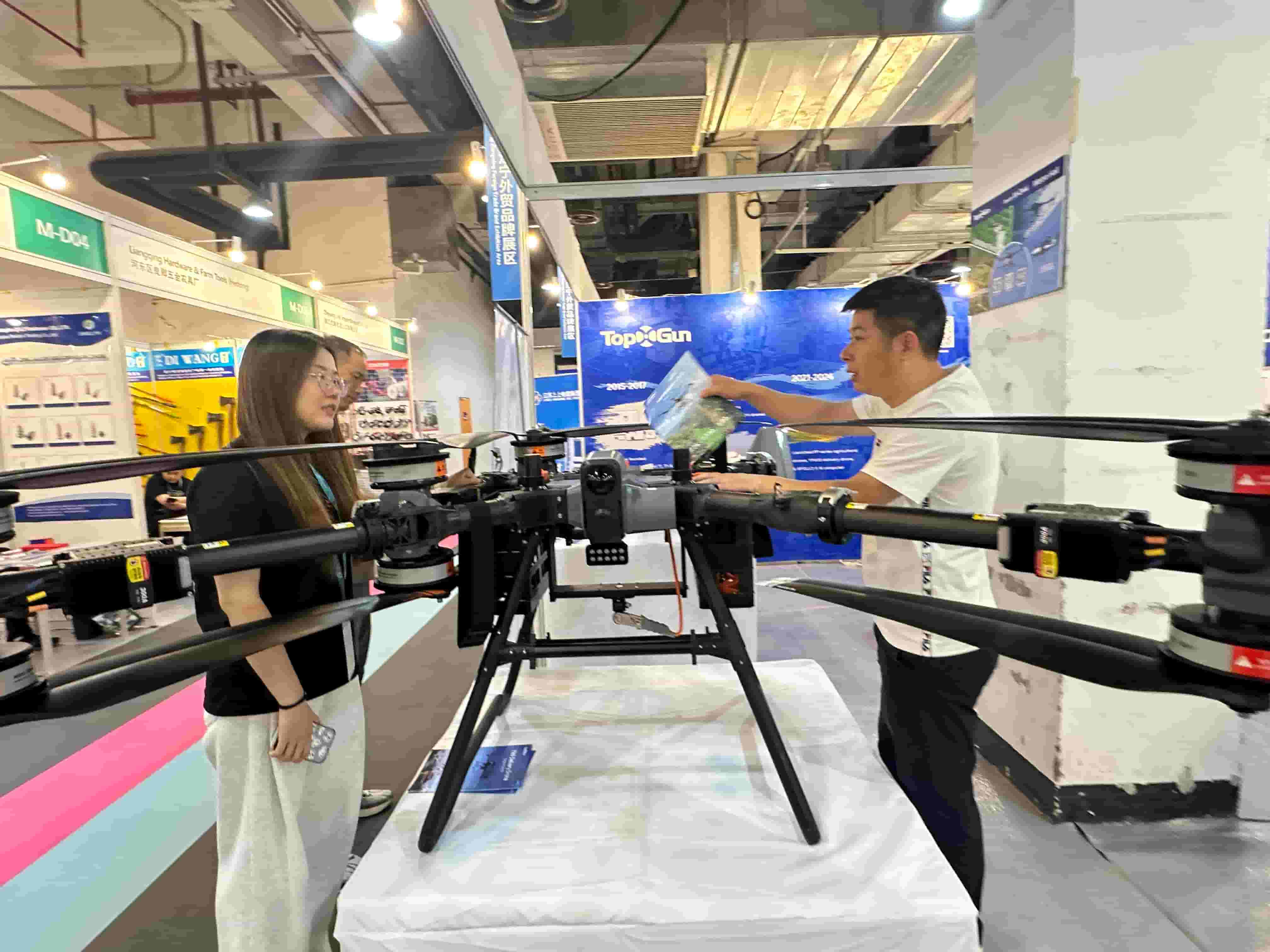 #TopXGun A80 Agricultural Drone at Canton Fair
